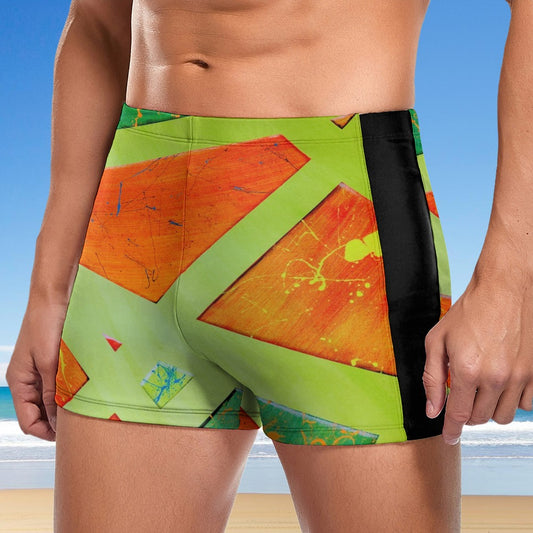Gavin Scott Square Cut Swimming Trunks (Masc S-3XL)