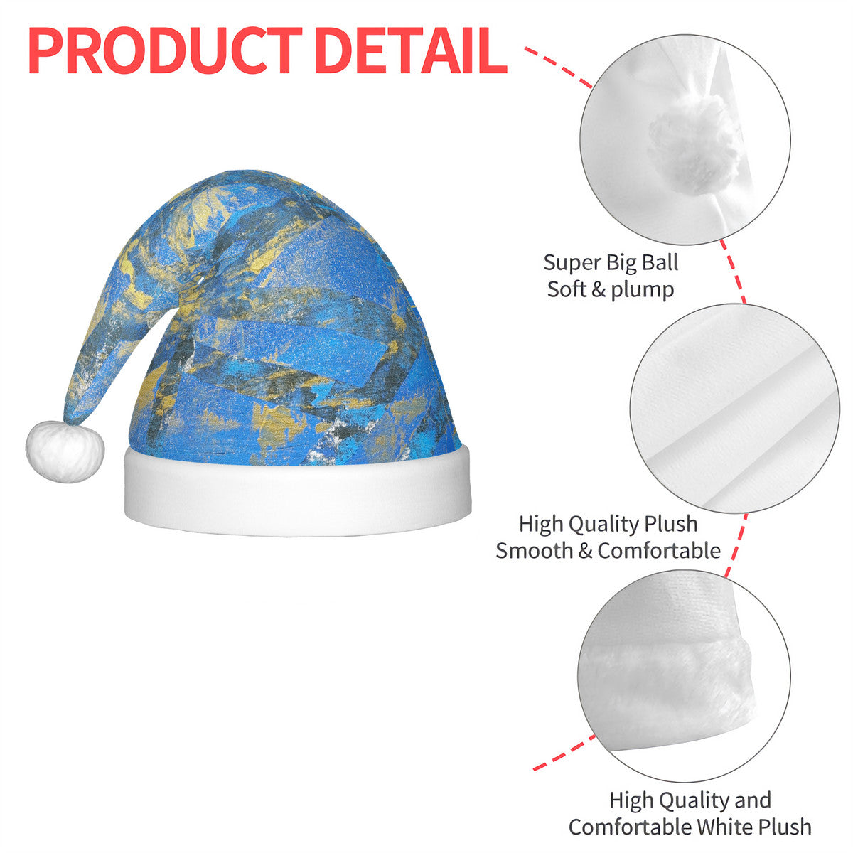 Gavin Scott Glowing Plush Holiday Hat (Adult)