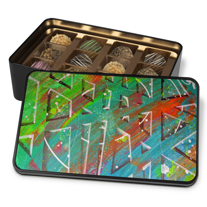Gavin Scott Chocolate Truffle Keepsake Gift Tin (12 Count)