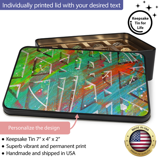 Gavin Scott Chocolate Truffle Keepsake Gift Tin (12 Count)