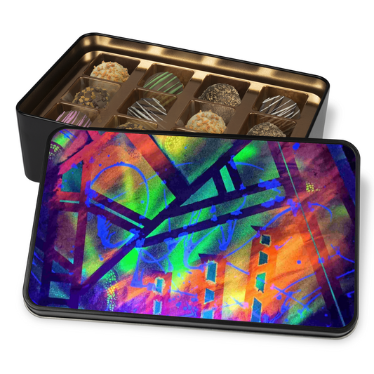 Gavin Scott Chocolate Truffle Keepsake Gift Tin (12 Count)