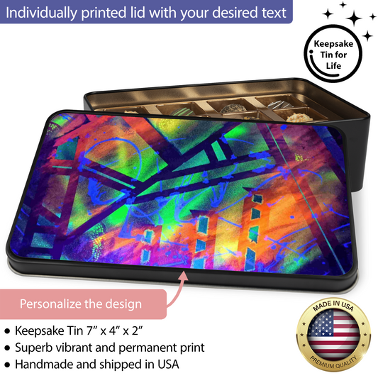 Gavin Scott Chocolate Truffle Keepsake Gift Tin (12 Count)