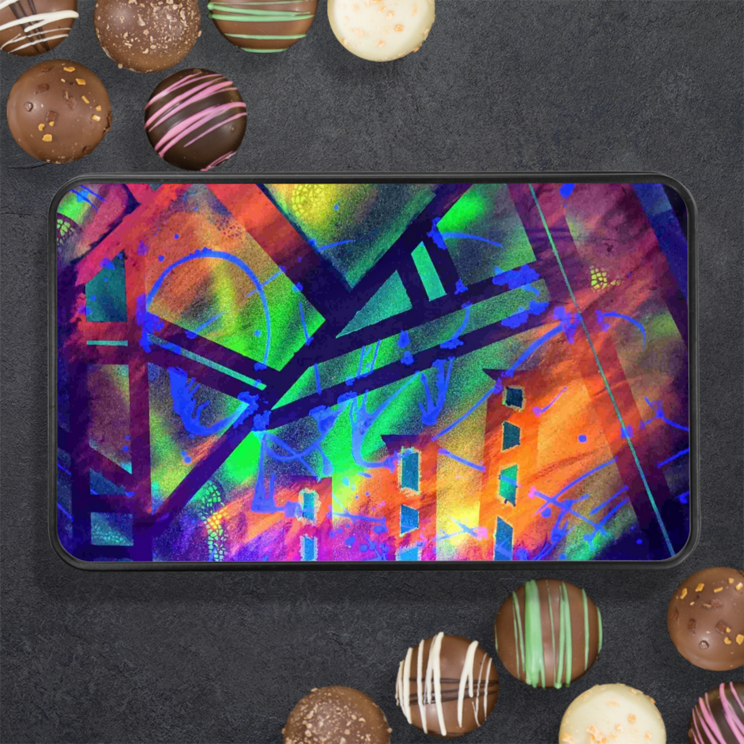 Gavin Scott Chocolate Truffle Keepsake Gift Tin (12 Count)