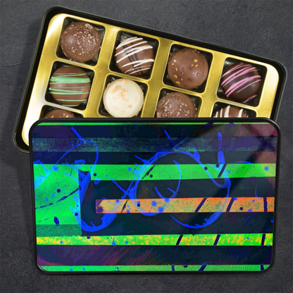 Gavin Scott Chocolate Truffle Keepsake Gift Tin (12 Count)