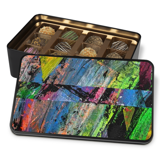 Gavin Scott Chocolate Truffle Keepsake Gift Tin (12 Count)