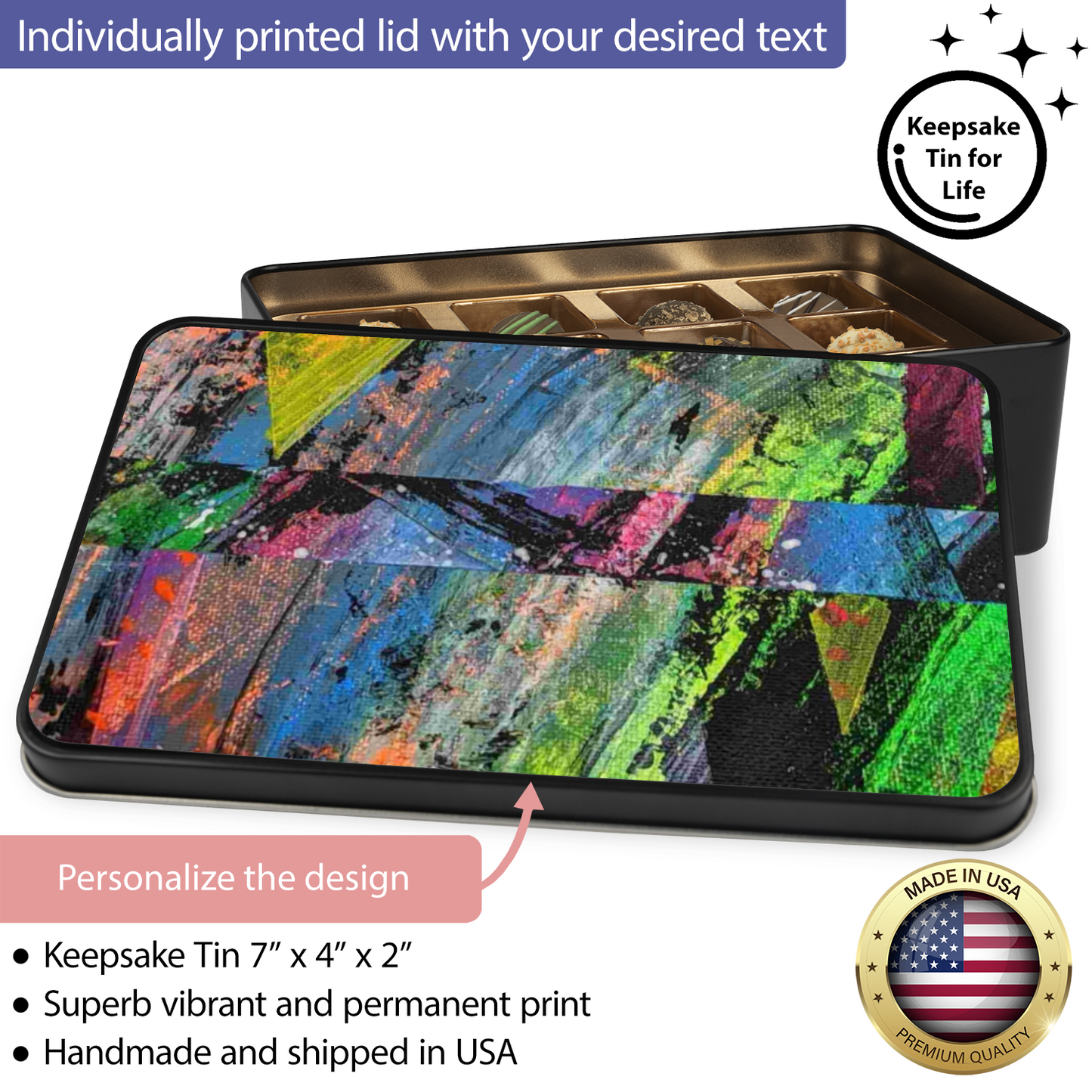 Gavin Scott Chocolate Truffle Keepsake Gift Tin (12 Count)