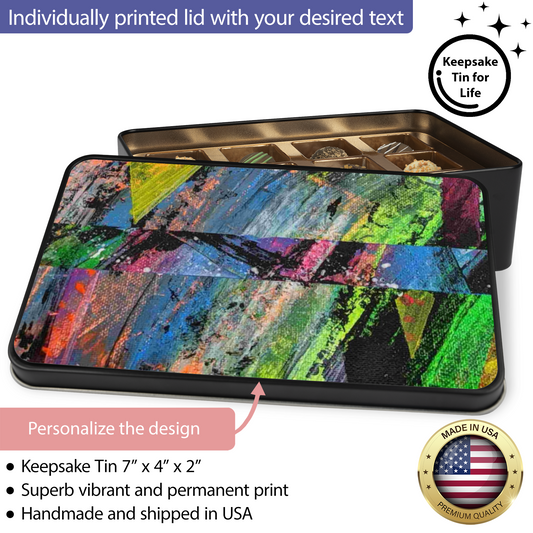 Gavin Scott Chocolate Truffle Keepsake Gift Tin (12 Count)