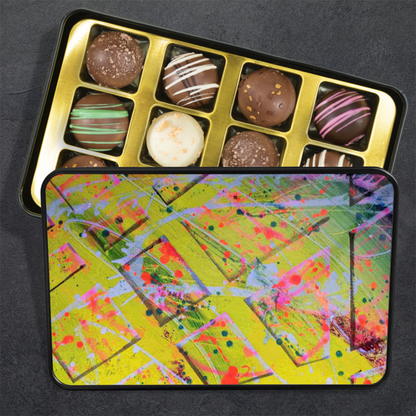 Gavin Scott Chocolate Truffle Keepsake Gift Tin (12 Count)