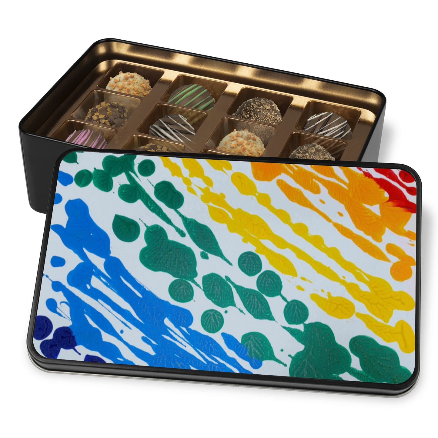 Gavin Scott Chocolate Truffle Keepsake Gift Tin (12 Count)