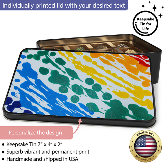 Gavin Scott Chocolate Truffle Keepsake Gift Tin (12 Count)