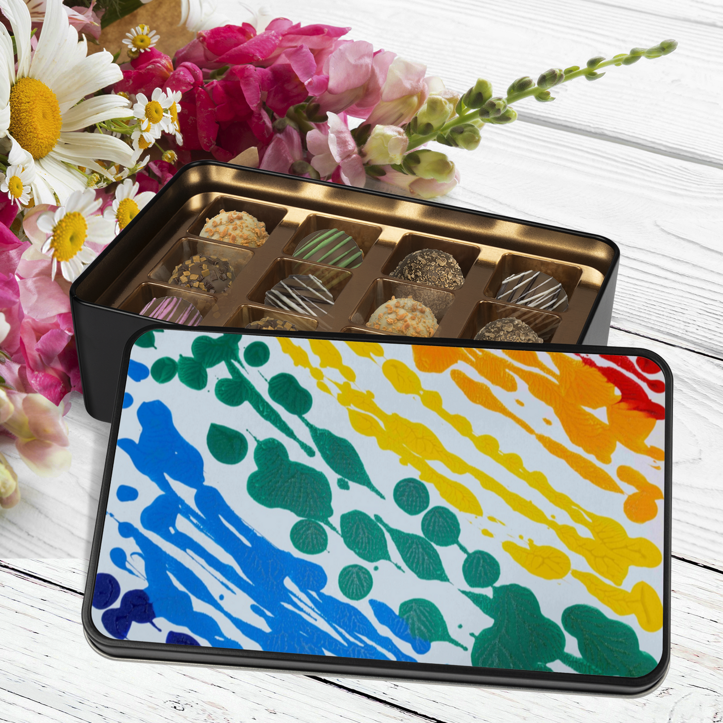 Gavin Scott Chocolate Truffle Keepsake Gift Tin (12 Count)