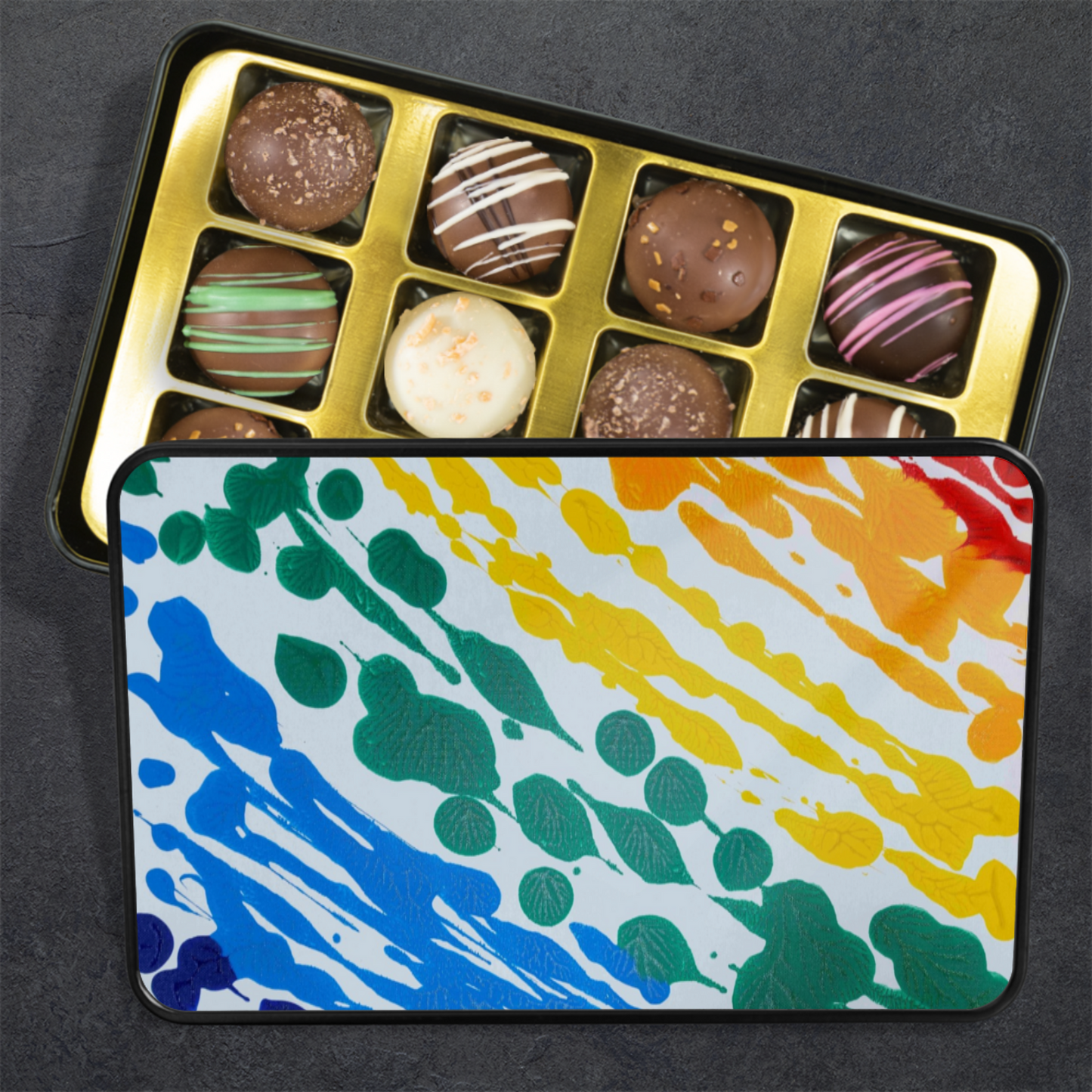 Gavin Scott Chocolate Truffle Keepsake Gift Tin (12 Count)
