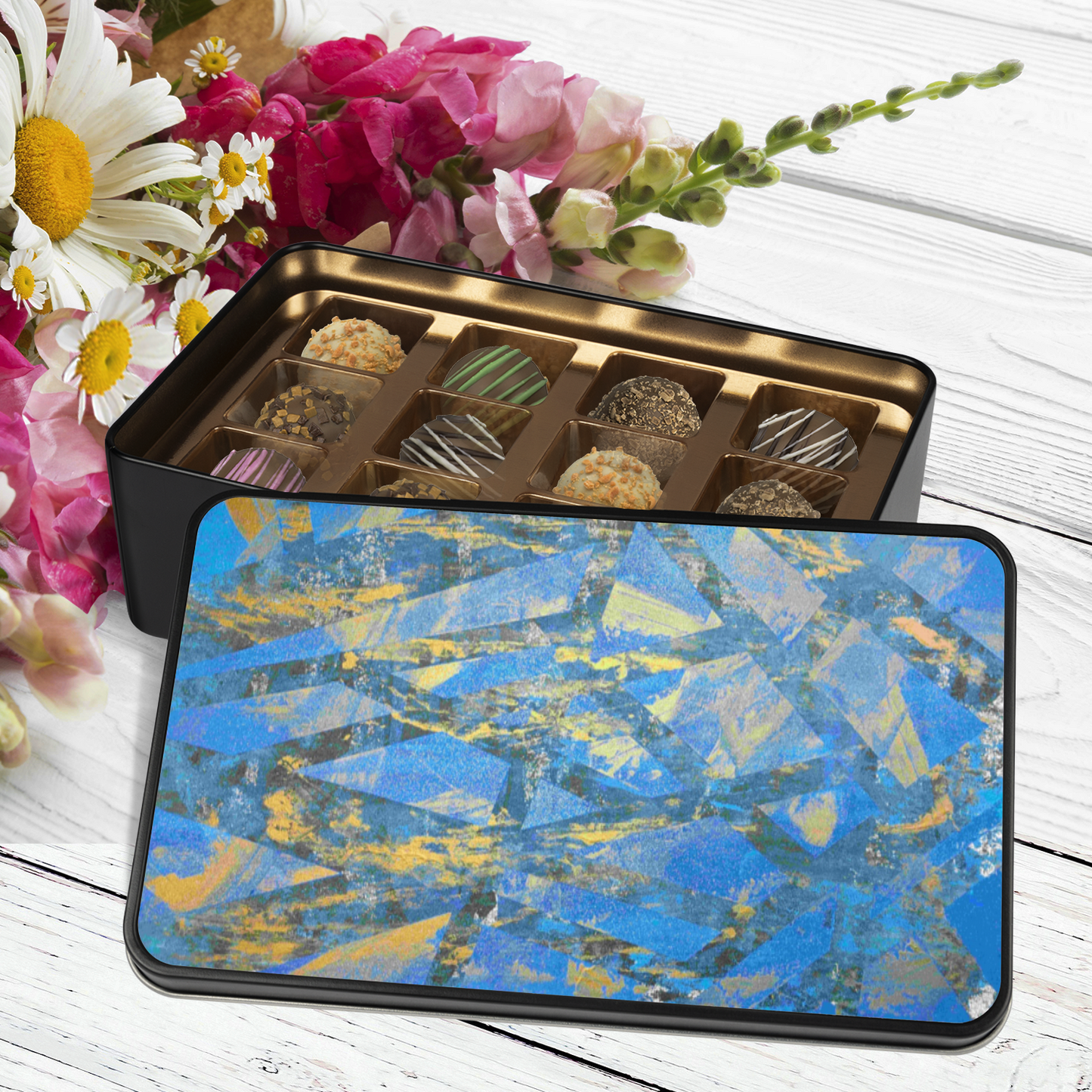 Gavin Scott Chocolate Truffle Keepsake Gift Tin (12 Count)