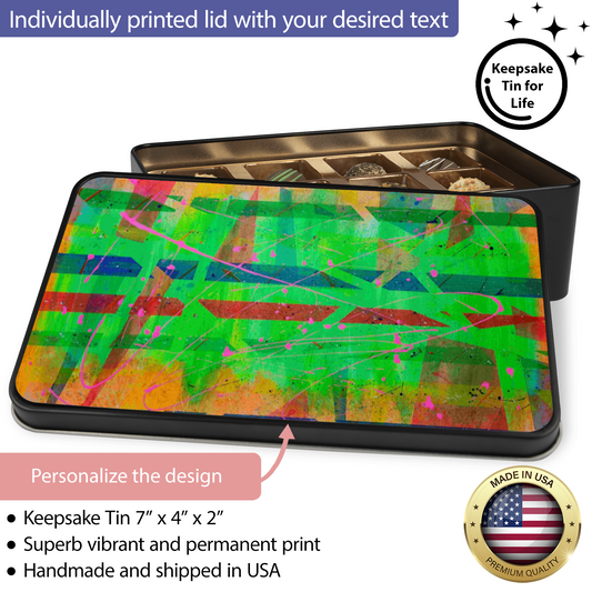 Gavin Scott Chocolate Truffle Keepsake Gift Tin (12 Count)