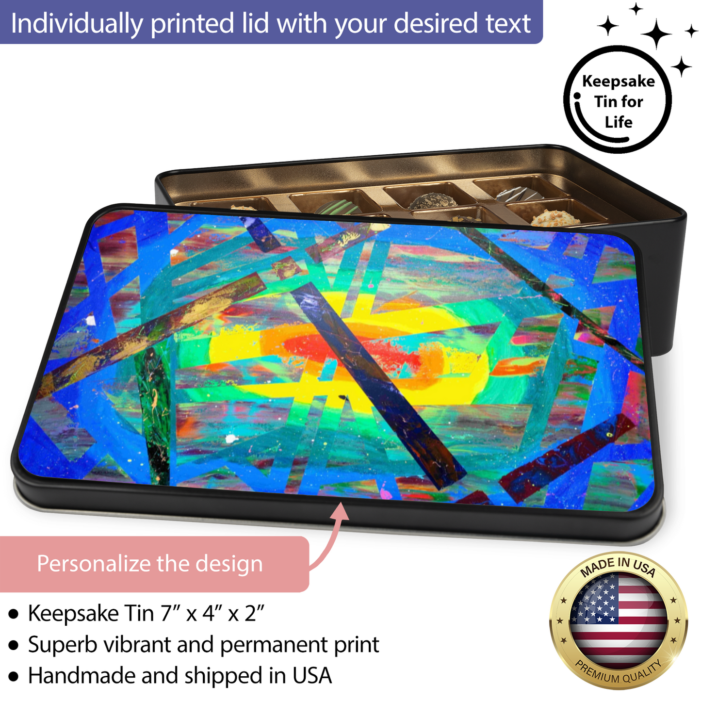 Gavin Scott Chocolate Truffle Keepsake Gift Tin (12 Count)