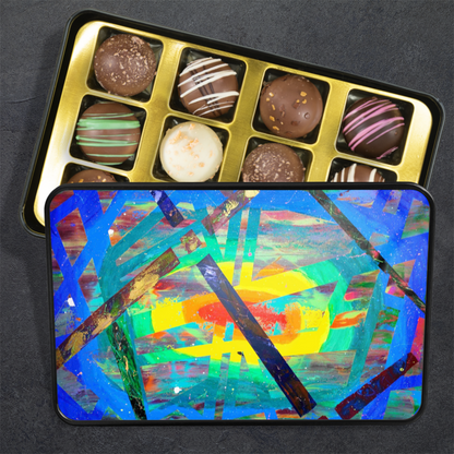 Gavin Scott Chocolate Truffle Keepsake Gift Tin (12 Count)