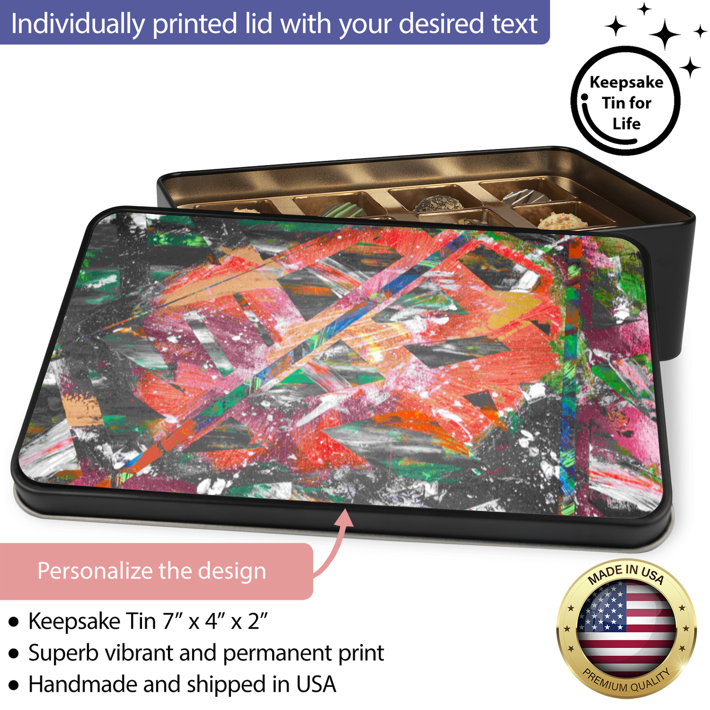 Gavin Scott Chocolate Truffle Keepsake Gift Tin (12 Count)