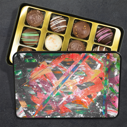 Gavin Scott Chocolate Truffle Keepsake Gift Tin (12 Count)