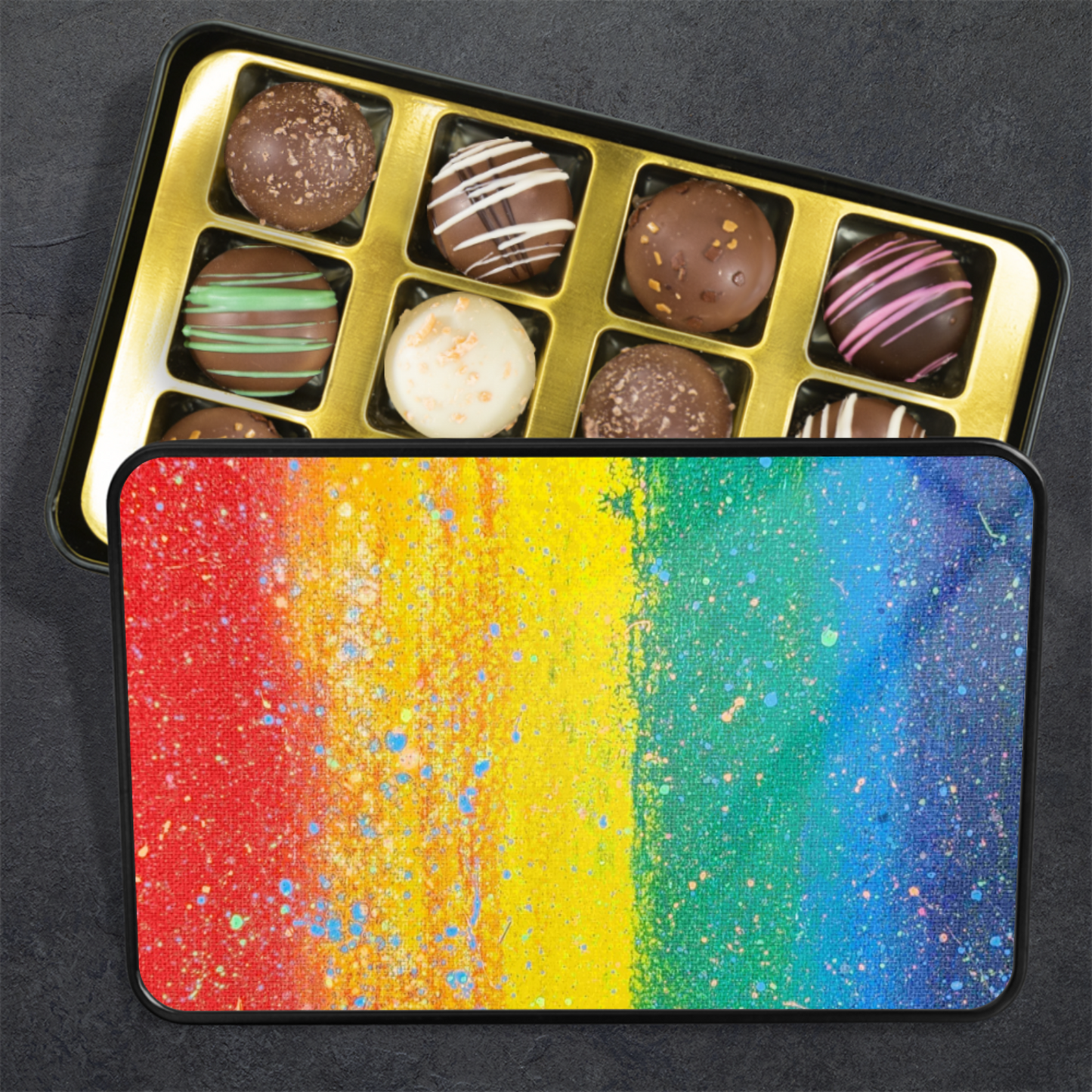 Gavin Scott Chocolate Truffle Keepsake Gift Tin (12 Count)