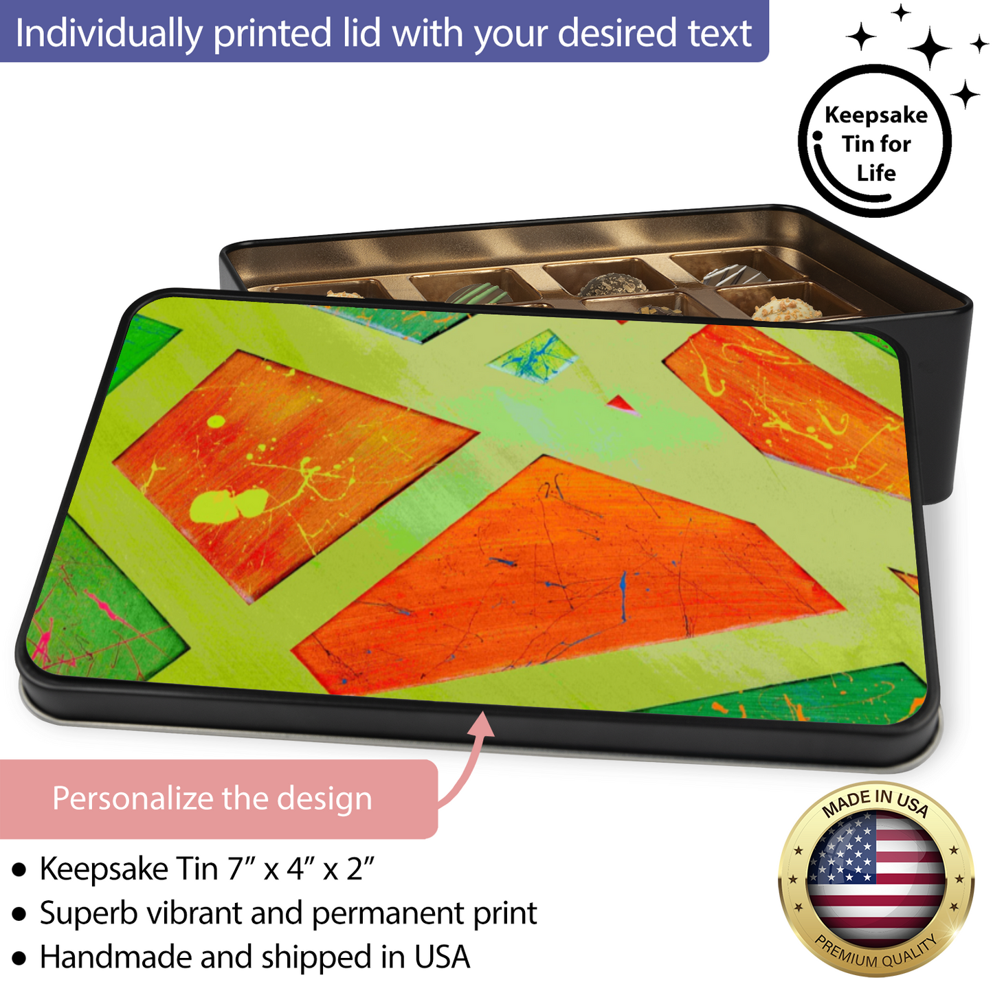 Gavin Scott Chocolate Truffle Keepsake Gift Tin (12 Count)