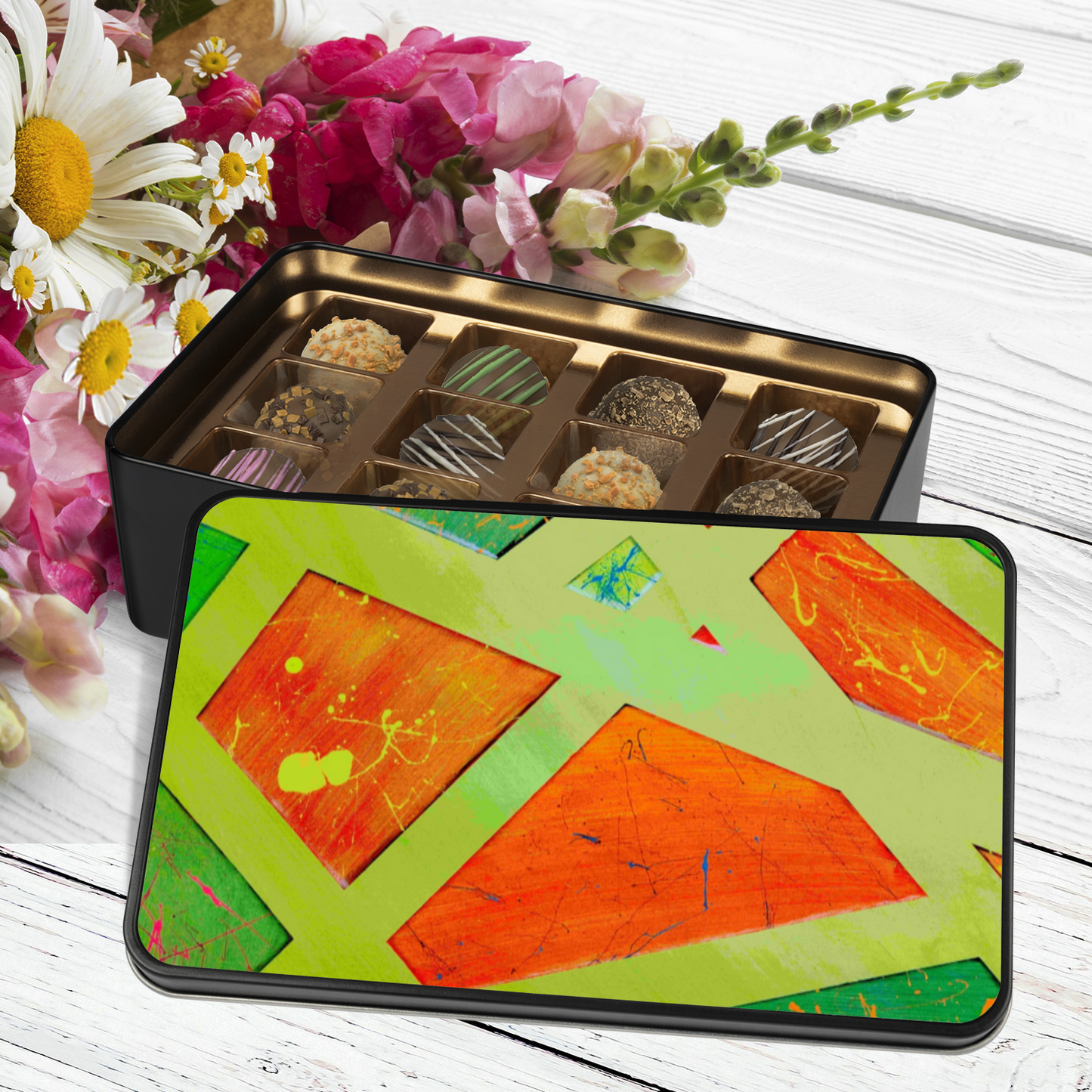 Gavin Scott Chocolate Truffle Keepsake Gift Tin (12 Count)