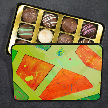 Gavin Scott Chocolate Truffle Keepsake Gift Tin (12 Count)