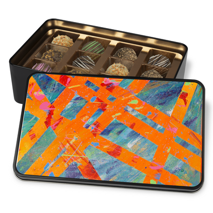 Gavin Scott Chocolate Truffle Keepsake Gift Tin (12 Count)