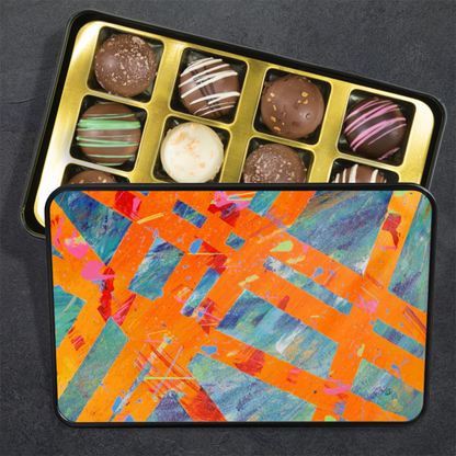 Gavin Scott Chocolate Truffle Keepsake Gift Tin (12 Count)