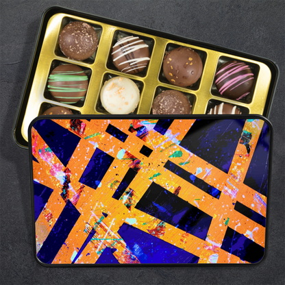 Gavin Scott Chocolate Truffle Keepsake Gift Tin (12 Count)