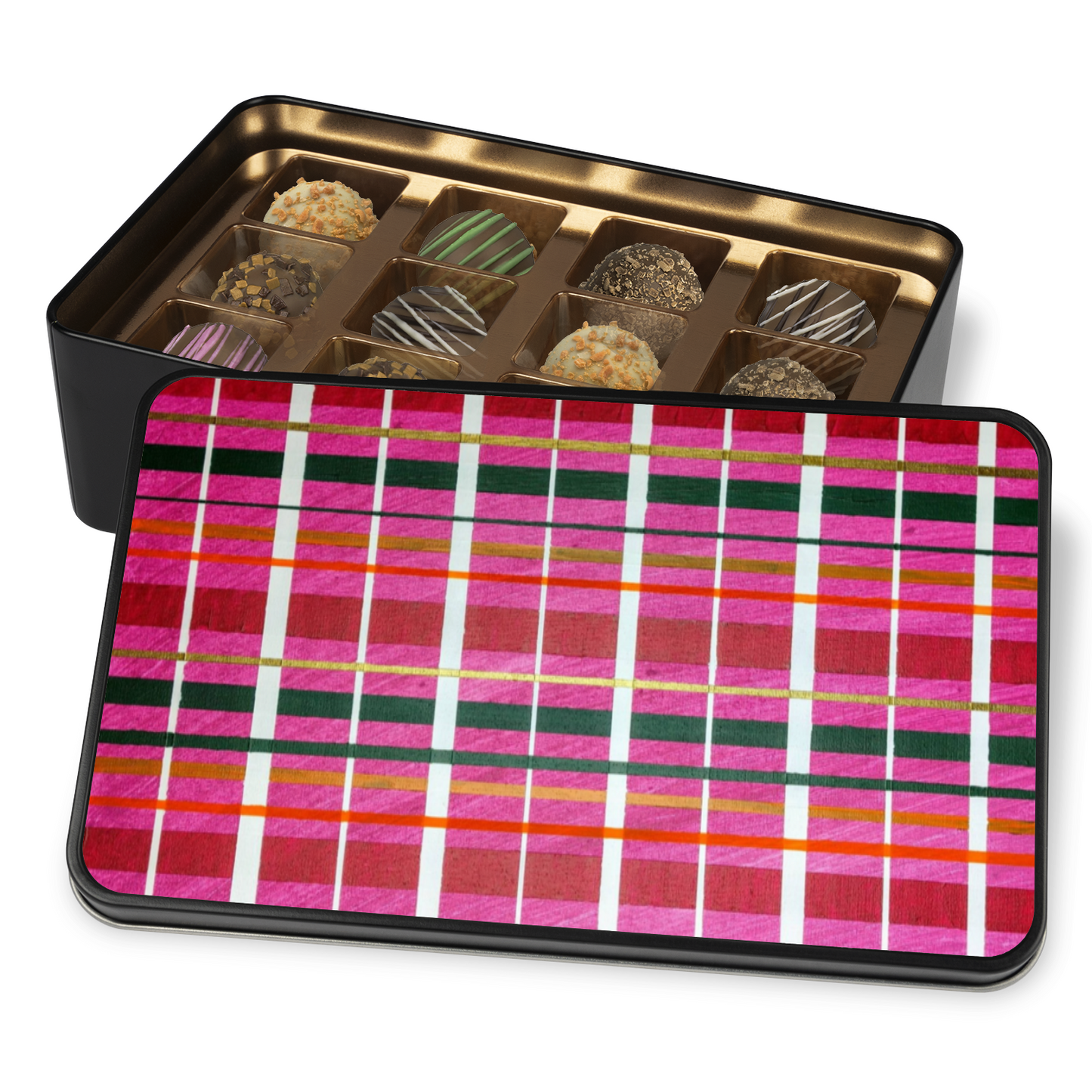 Gavin Scott Chocolate Truffle Keepsake Gift Tin (12 Count)