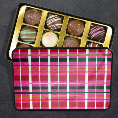 Gavin Scott Chocolate Truffle Keepsake Gift Tin (12 Count)