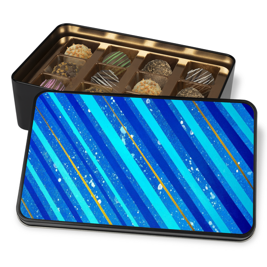 Gavin Scott Chocolate Truffle Keepsake Gift Tin (12 Count)