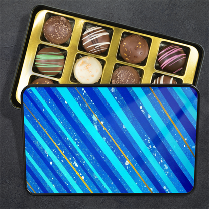 Gavin Scott Chocolate Truffle Keepsake Gift Tin (12 Count)