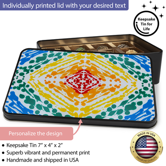 Gavin Scott Chocolate Truffle Keepsake Gift Tin (12 Count)