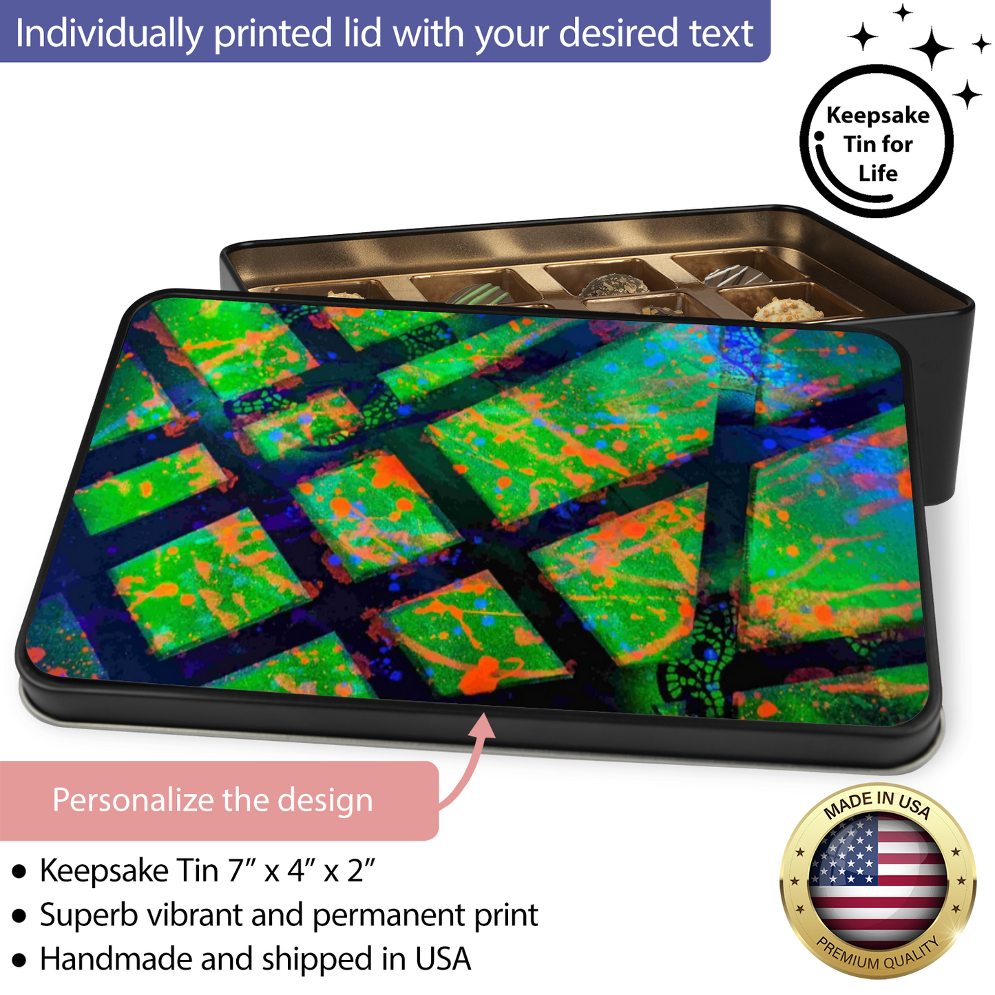 Gavin Scott Chocolate Truffle Keepsake Gift Tin (12 Count)