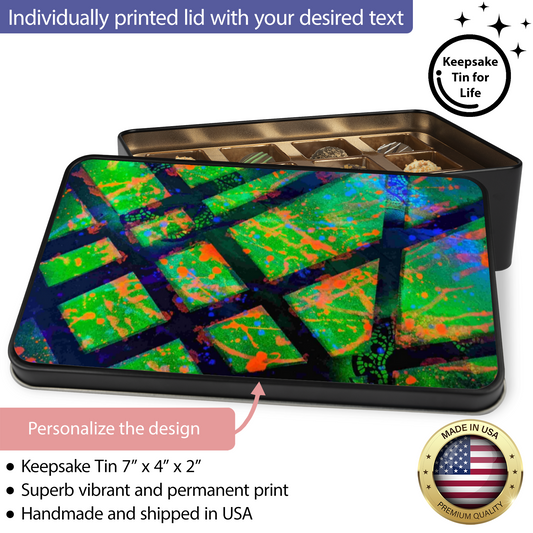 Gavin Scott Chocolate Truffle Keepsake Gift Tin (12 Count)