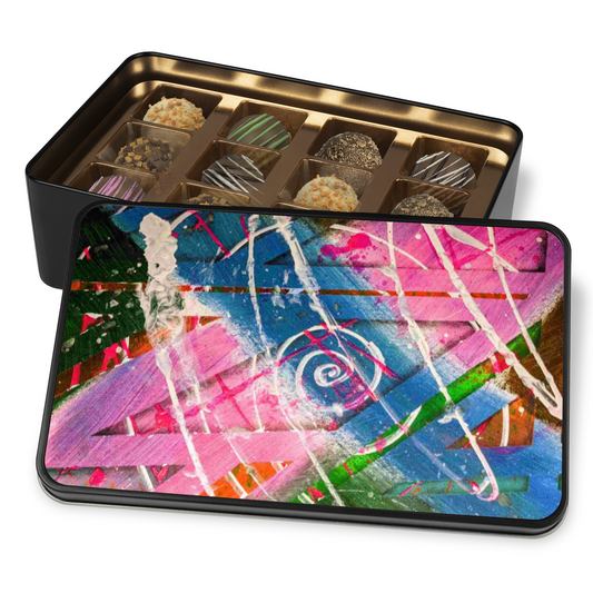 Gavin Scott Chocolate Truffle Keepsake Gift Tin (12 Count)