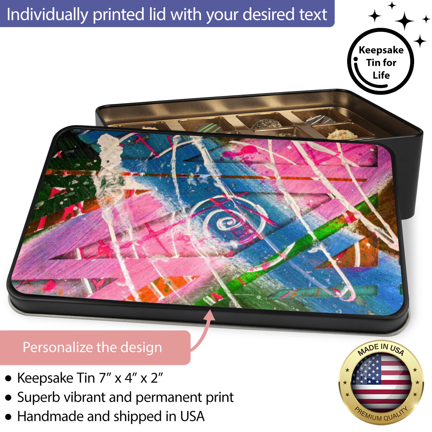 Gavin Scott Chocolate Truffle Keepsake Gift Tin (12 Count)