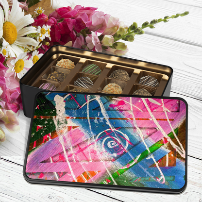 Gavin Scott Chocolate Truffle Keepsake Gift Tin (12 Count)