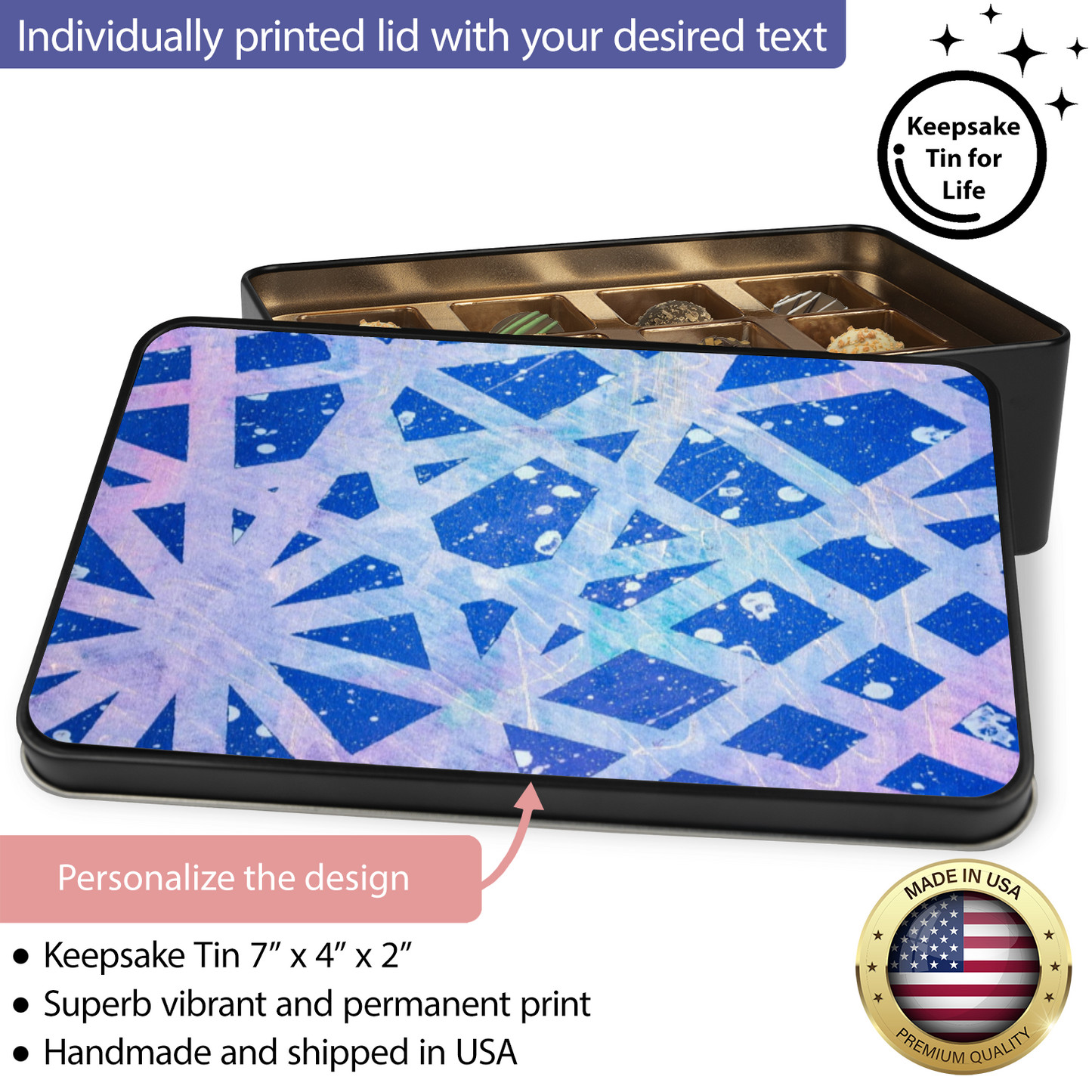 Gavin Scott Chocolate Truffle Keepsake Gift Tin (12 Count)