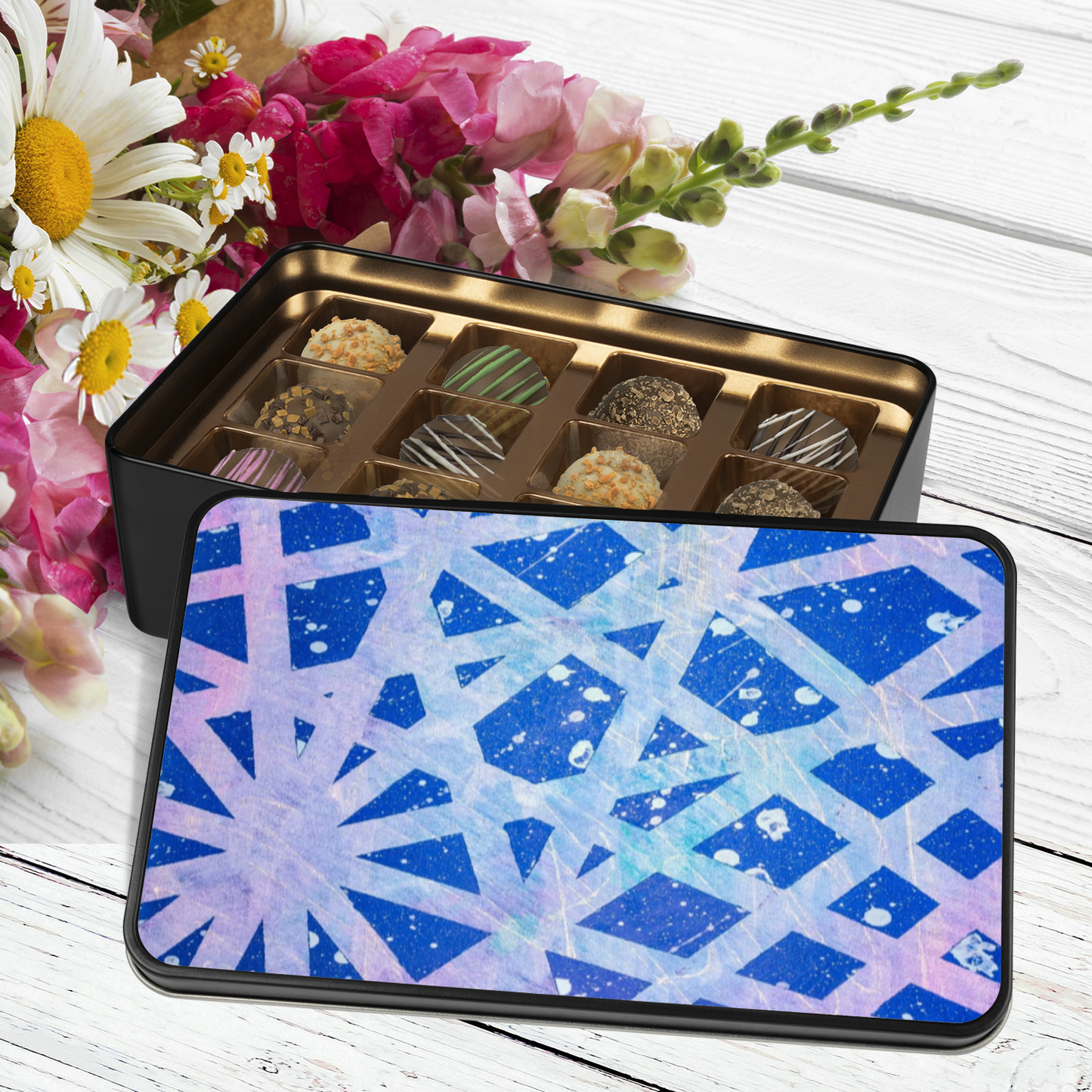 Gavin Scott Chocolate Truffle Keepsake Gift Tin (12 Count)