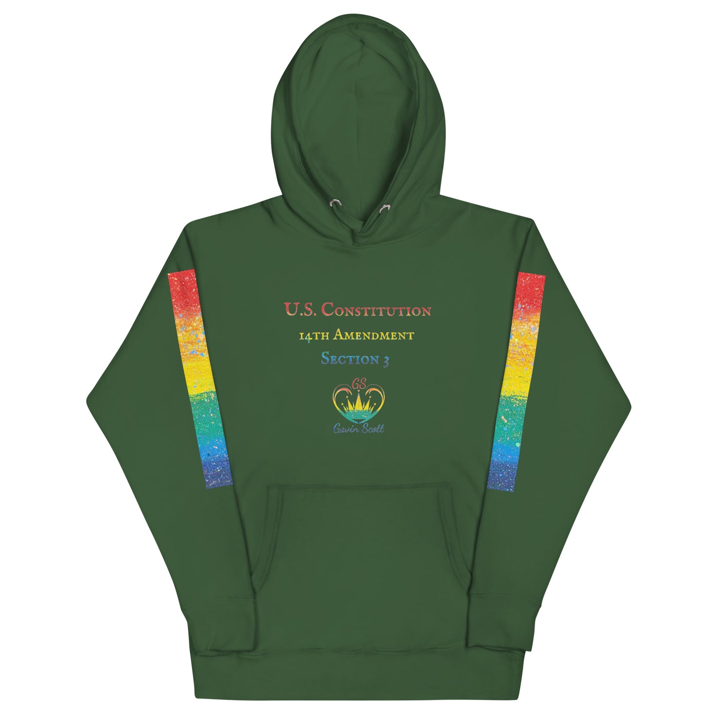 Gavin Scott U.S. CONSTITUTION 14th AMENDMENT SECTION 3 Genderless Hoodie