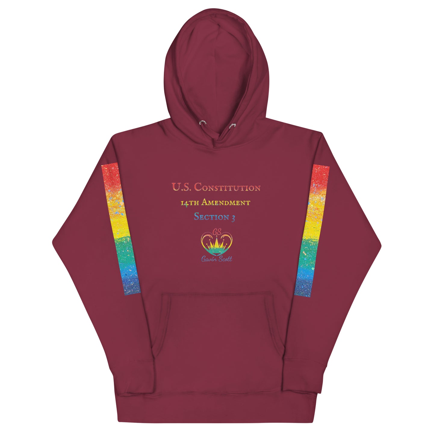 Gavin Scott U.S. CONSTITUTION 14th AMENDMENT SECTION 3 Genderless Hoodie