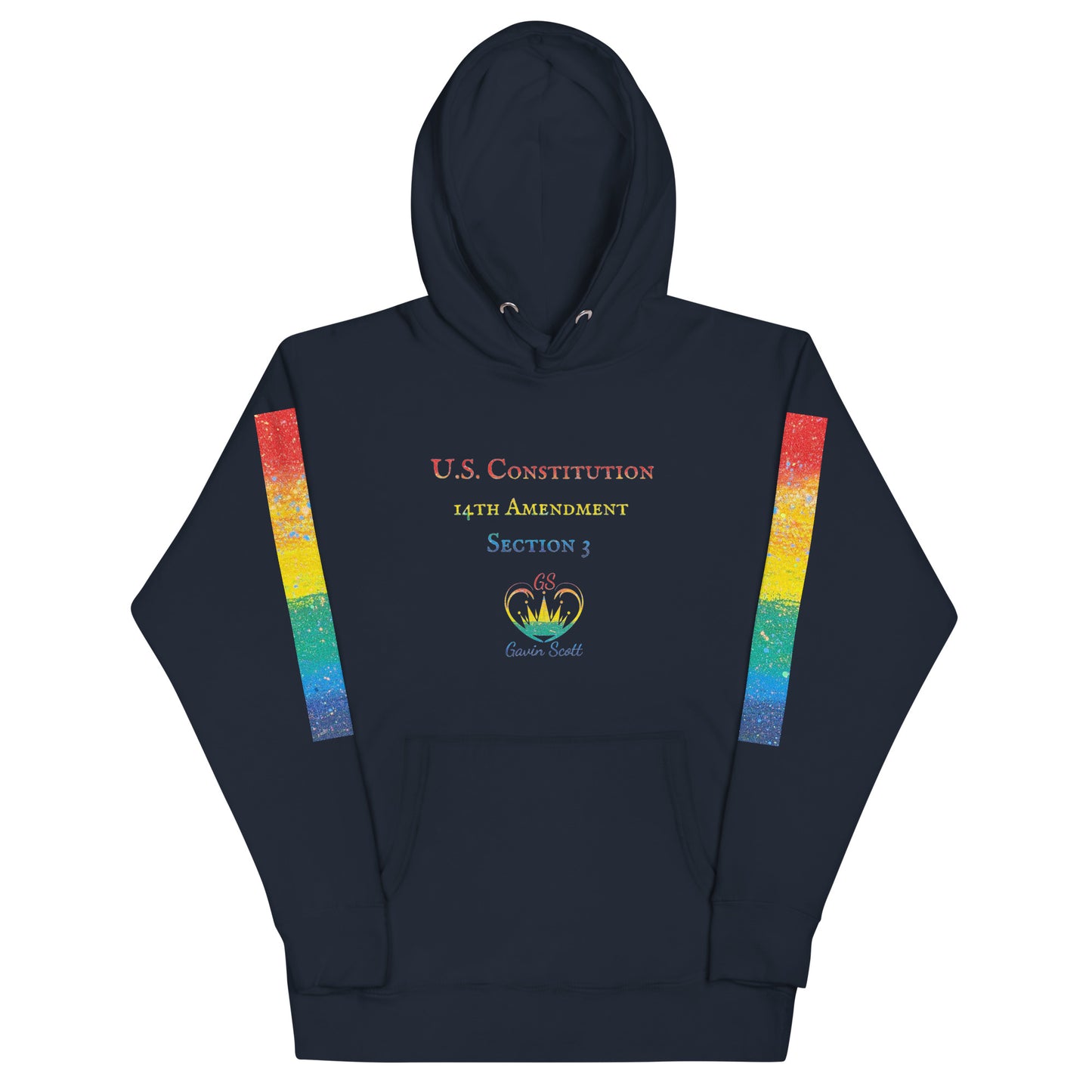 Gavin Scott U.S. CONSTITUTION 14th AMENDMENT SECTION 3 Genderless Hoodie