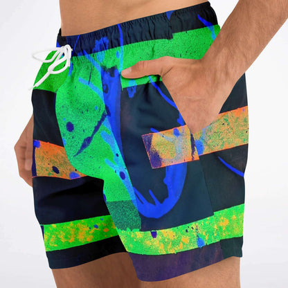 Gavin Scott Square Cut Swim Trunks (Masc XS-3XL)