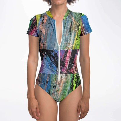 Gavin Scott Short Sleeve Festival Catsuit w/UPF 50+ Sun Protection (Femme XS-XL)