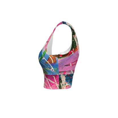 Gavin Scott Longline V-Shape-Back Sports Bra-Butter Soft Texture