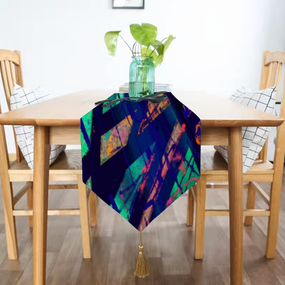 Gavin Scott Double-Sided Table Runner with Tassel Pendants