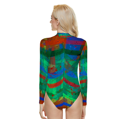 Gavin Scott Long Sleeve Rash Vest Swimsuit (Femme S-8XL)