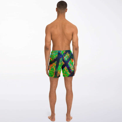 Gavin Scott Square Cut Swim Trunks (Masc XS-3XL)